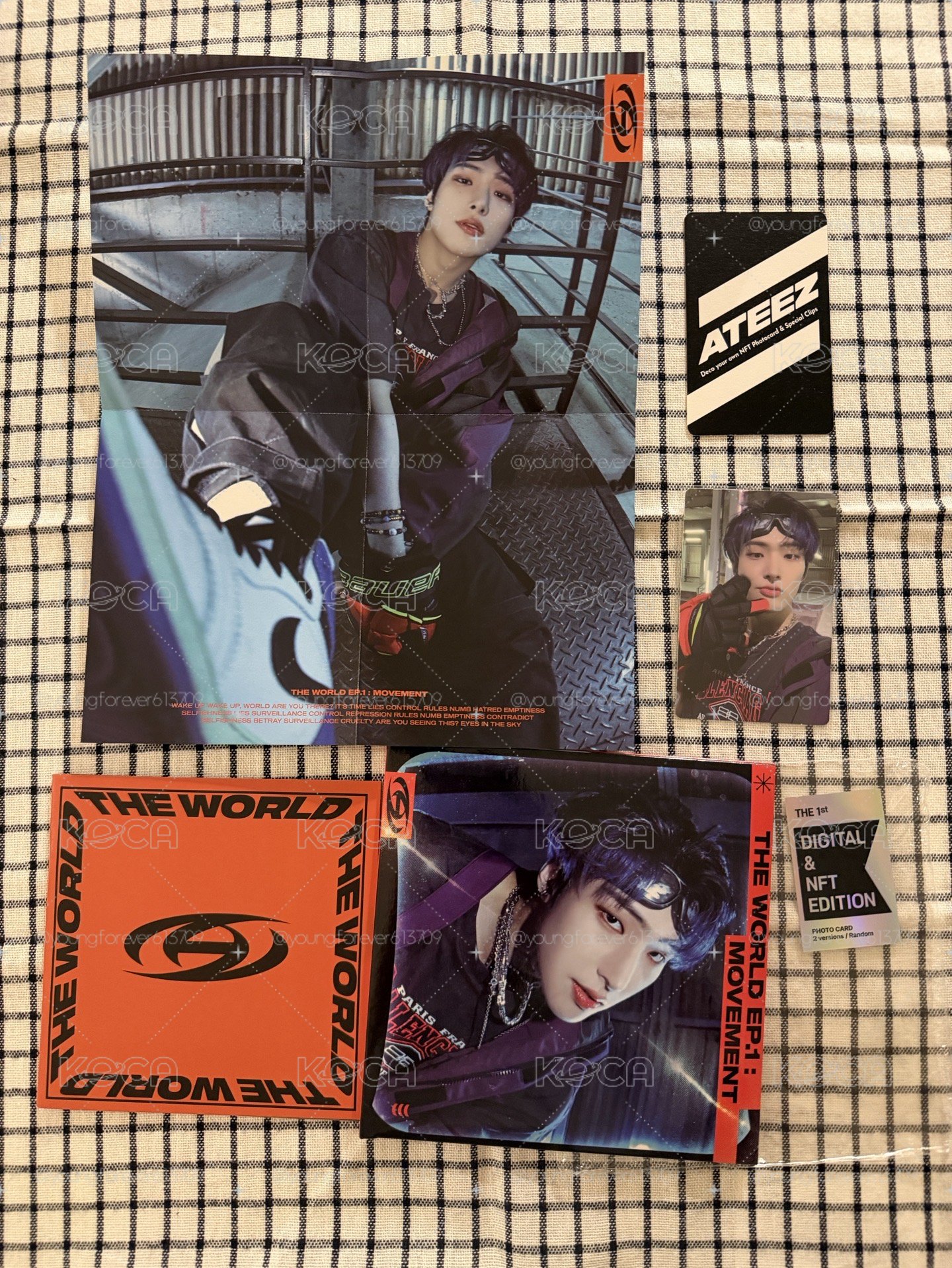ATEEZ mingi 旼琦單封 已拆全專+一張特典