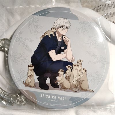 ฅ^ ･ﻌ･ ^ฅ 【現貨】藍色監獄×東武動物園飼育系Ver. 特大馬口鐵徽章 15公分 AMNIBUS 凪誠士郎款