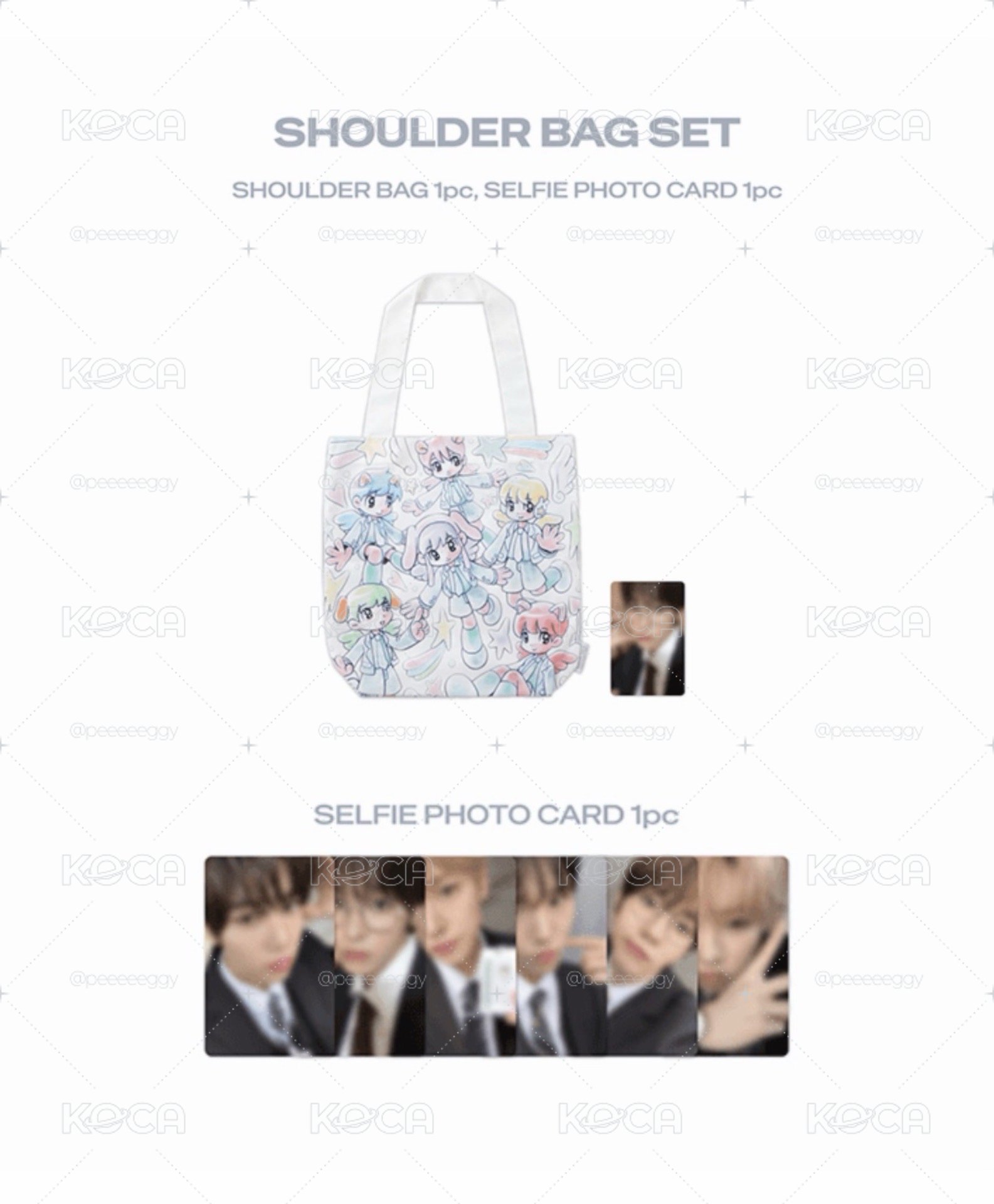 NCT WISH 一巡安可場週 肩背包帆布袋 sakuya set