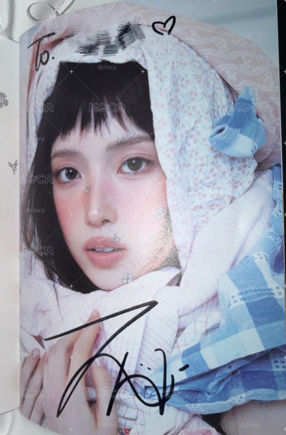 jiwoo 撕頁to簽
