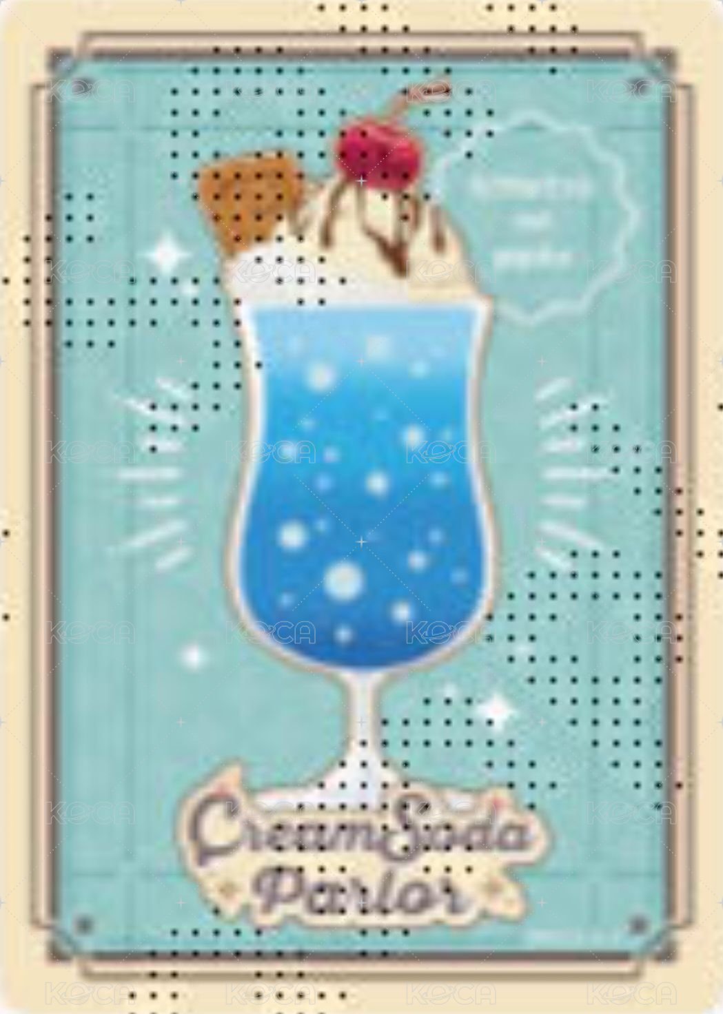 Cafe 隨機卡 菜單風卡（A） 背面