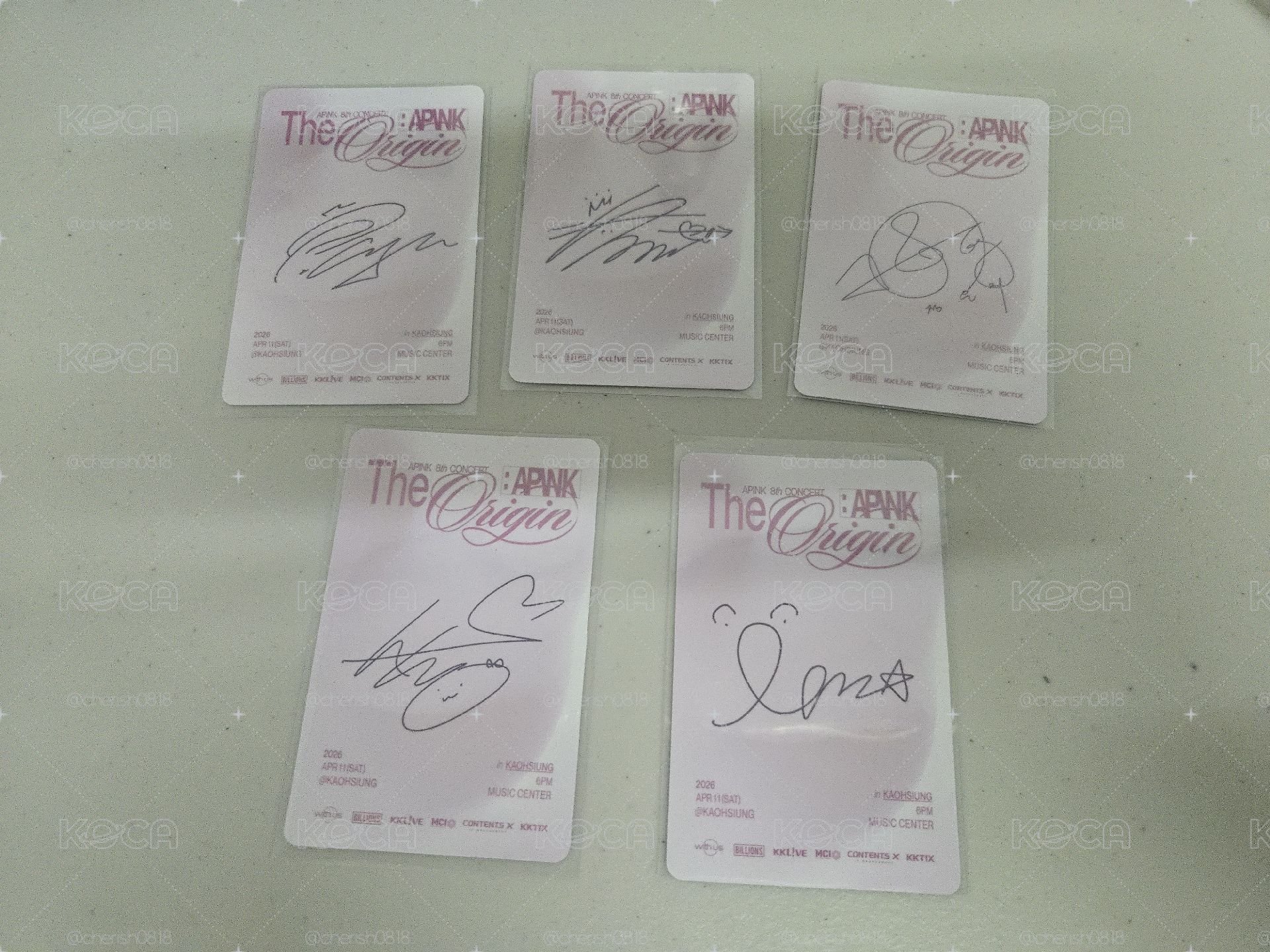 Apink 2026高雄入場卡一套