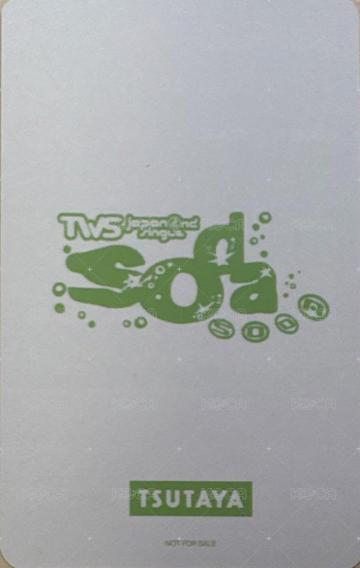 SODA SODA 蔦屋書店 特典卡  背面