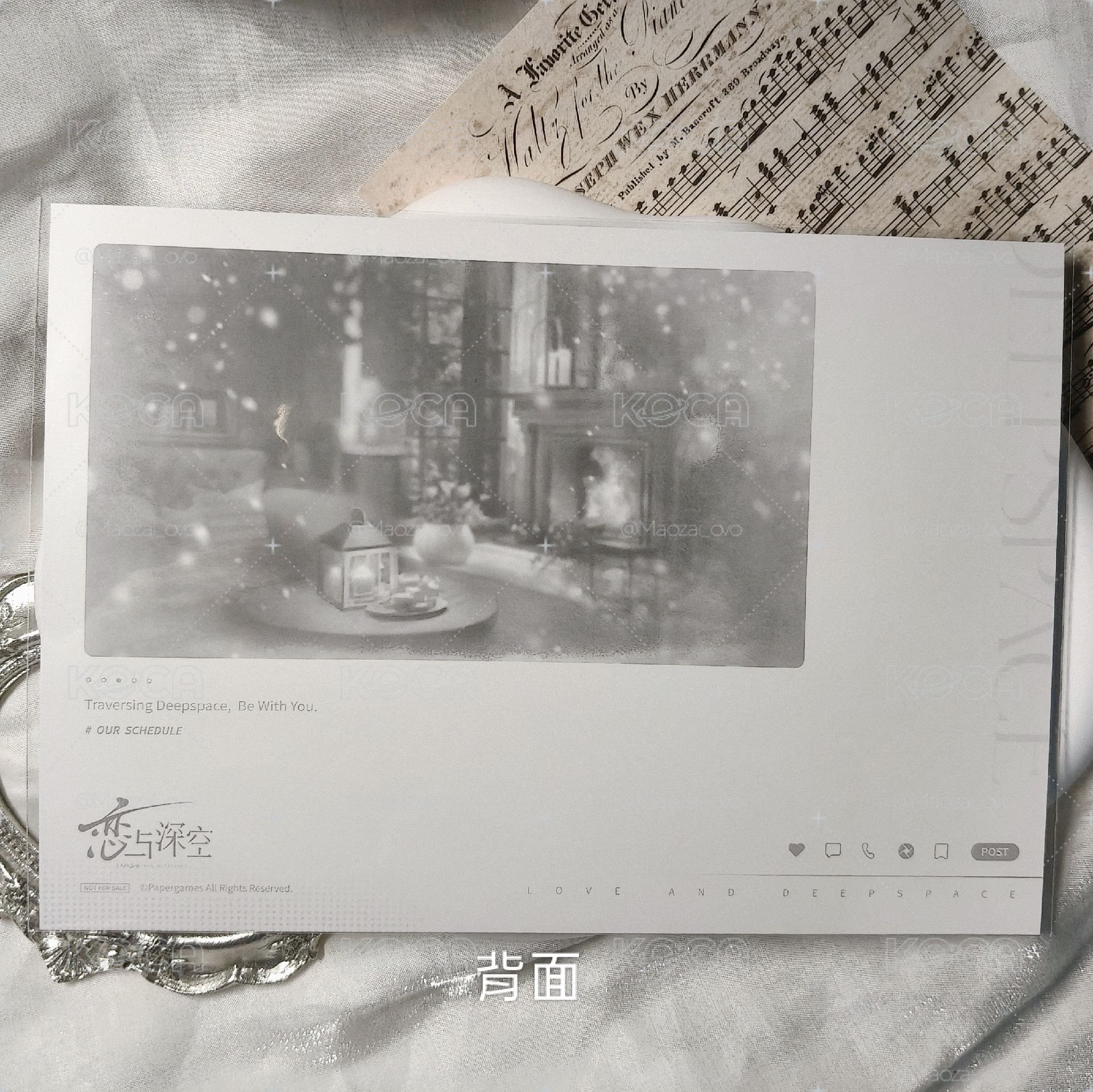 ฅ^ ･ﻌ･ ^ฅ 【現貨】戀與深空 2025雙十一 留影卡 秦徹