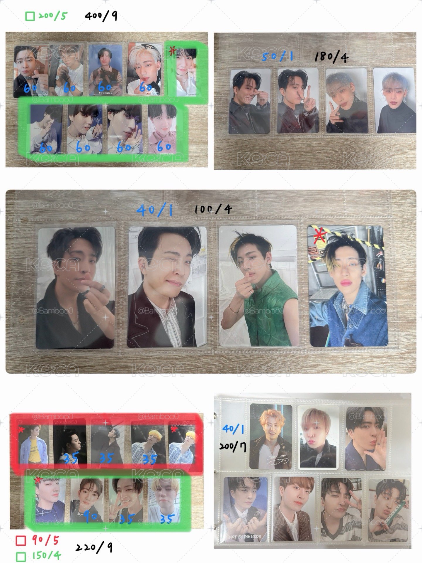 GOT7 磁鐵娃 三代炸毛 鳥寶寶吊飾 復古卡 小卡 專卡 周邊卡 特典卡 