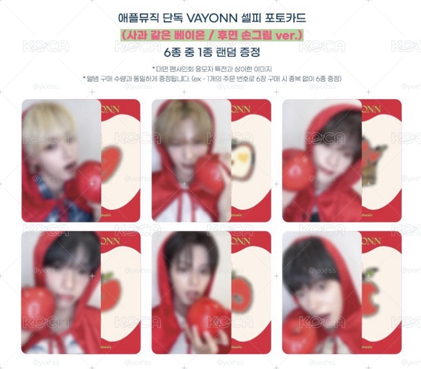 VAYONN am線上 4.0特典卡（像蘋果的VAYONN🍎 ver.）補貼