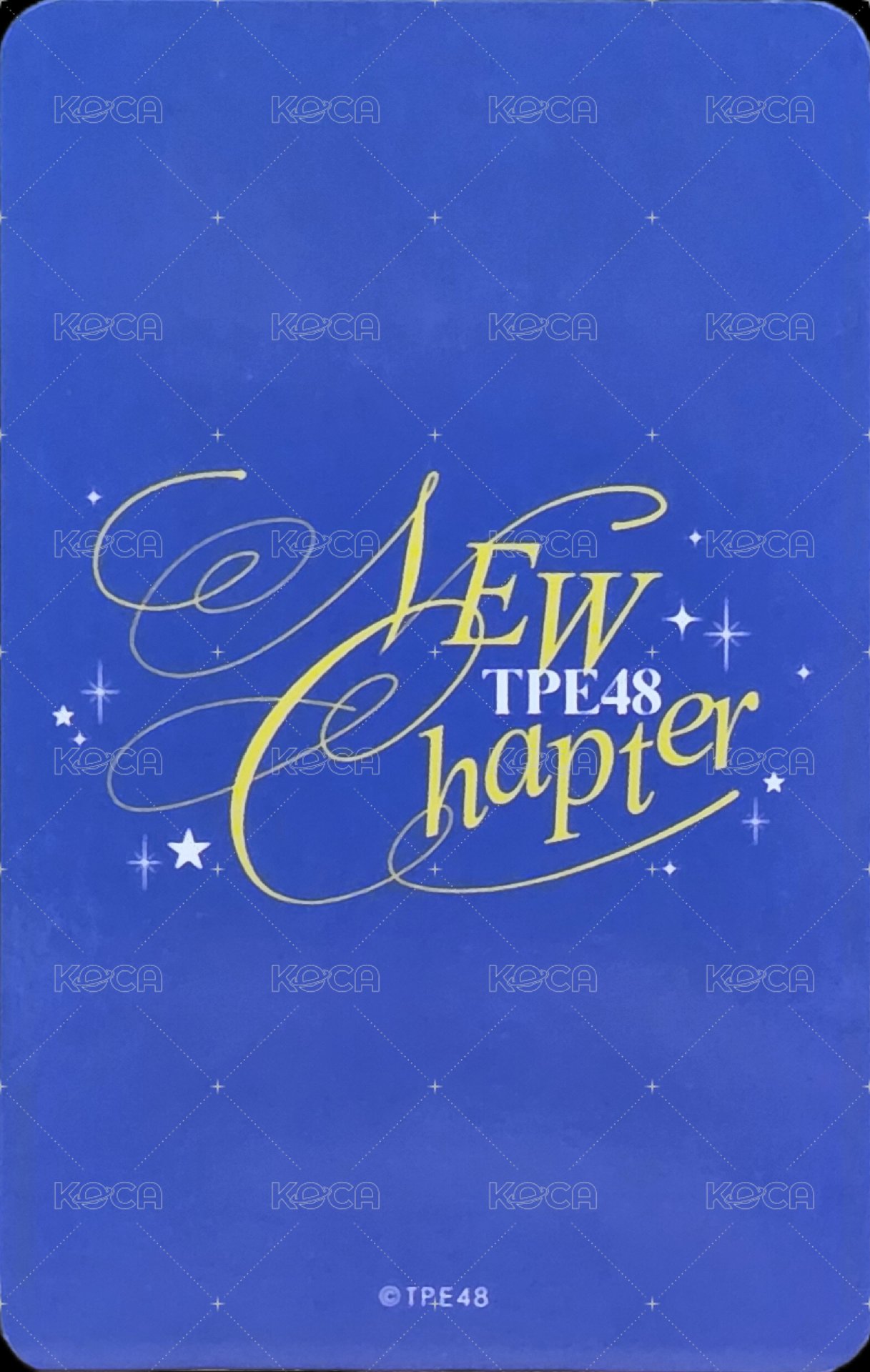 New Chapter 滿額卡  背面