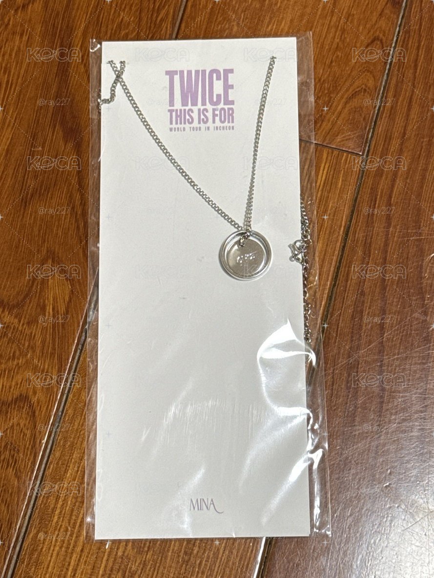 TWICE 六巡成員戒指項鍊（名井南 MINA)