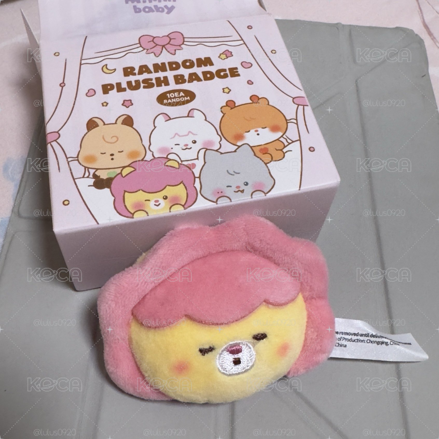 小娟 minini baby 徽章 閉眼款