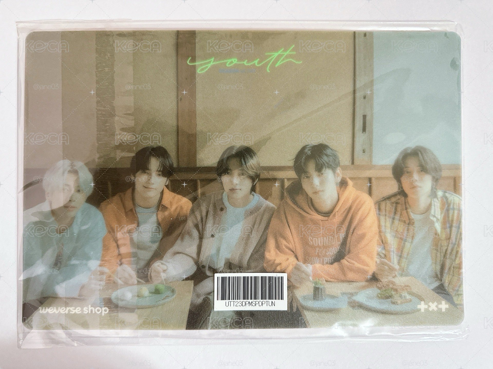 TXT 夏寫特典 滑鼠墊 明信片