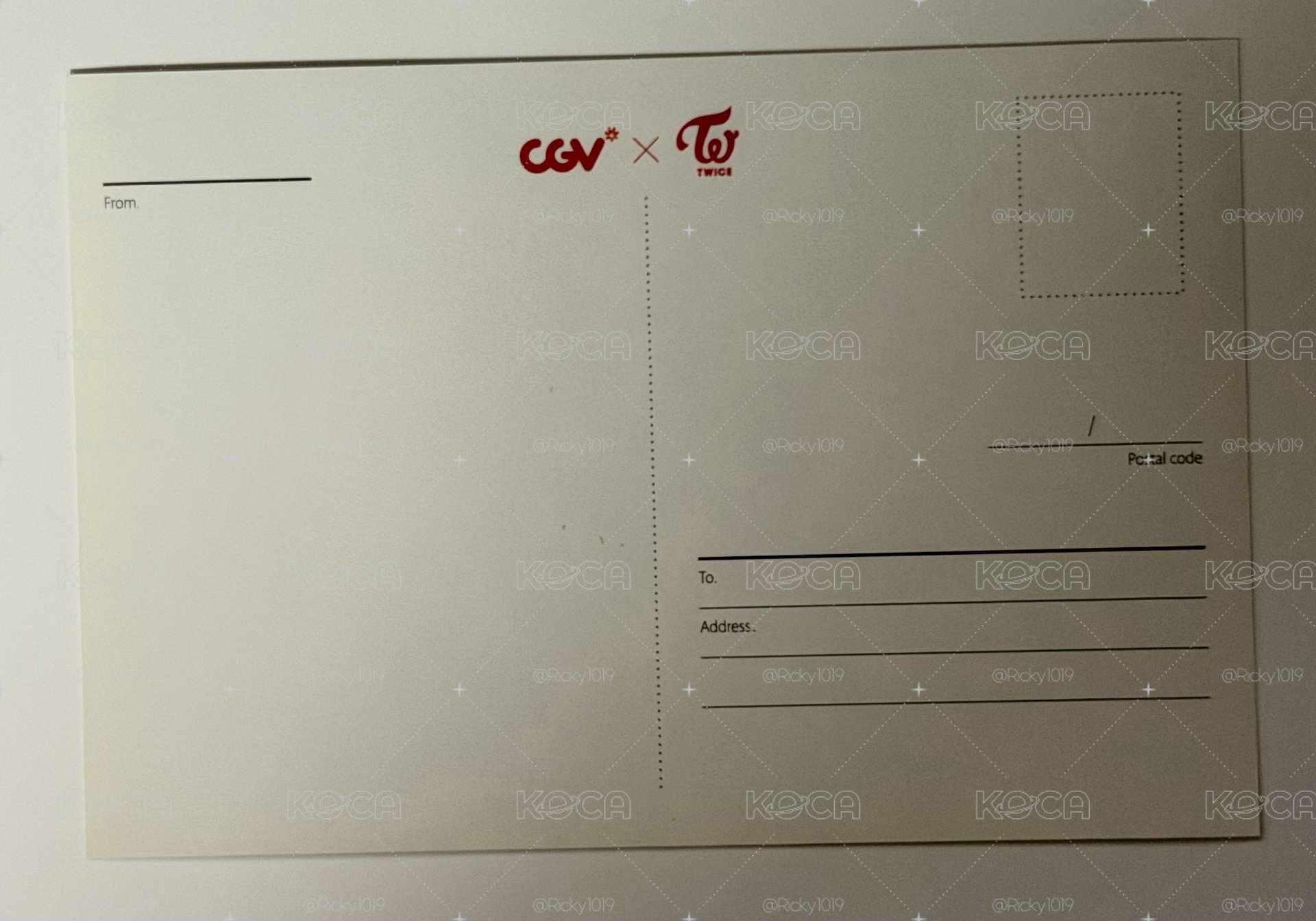 TWICE 子瑜 CGV 明信片大卡