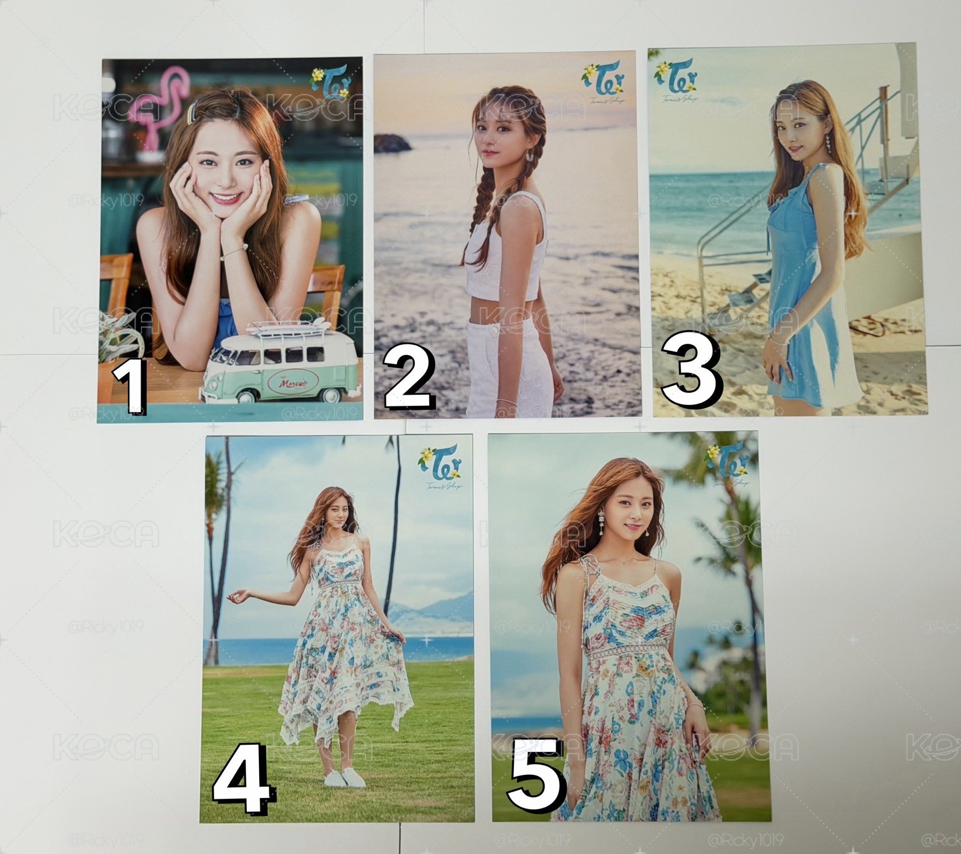 TWICE 子瑜 日本大卡明信片 Twaii’s Shop 夏威夷快閃店