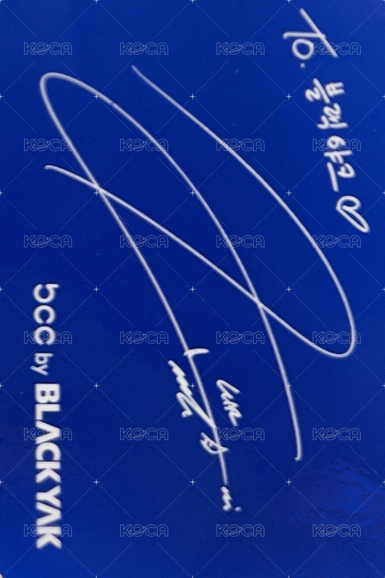 BALCKYAK BCC 代言卡  背面