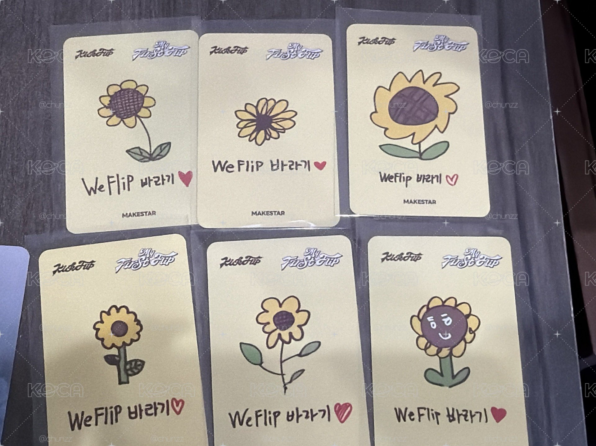 迷三 ms 簽售卡 WeFlip向日葵ver. 手繪卡背