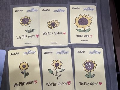 迷三 ms 簽售卡 WeFlip向日葵ver. 手繪卡背