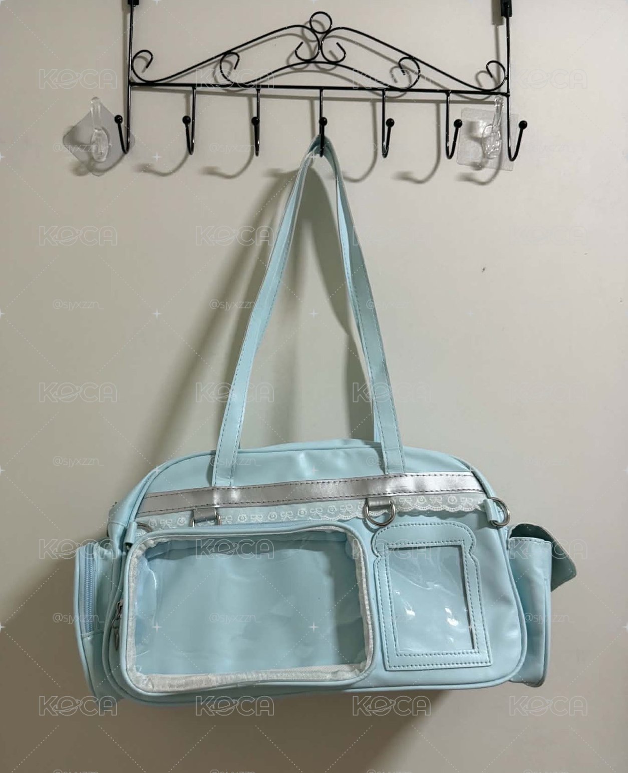 藍色痛包（含暗格+斜挎肩帶）