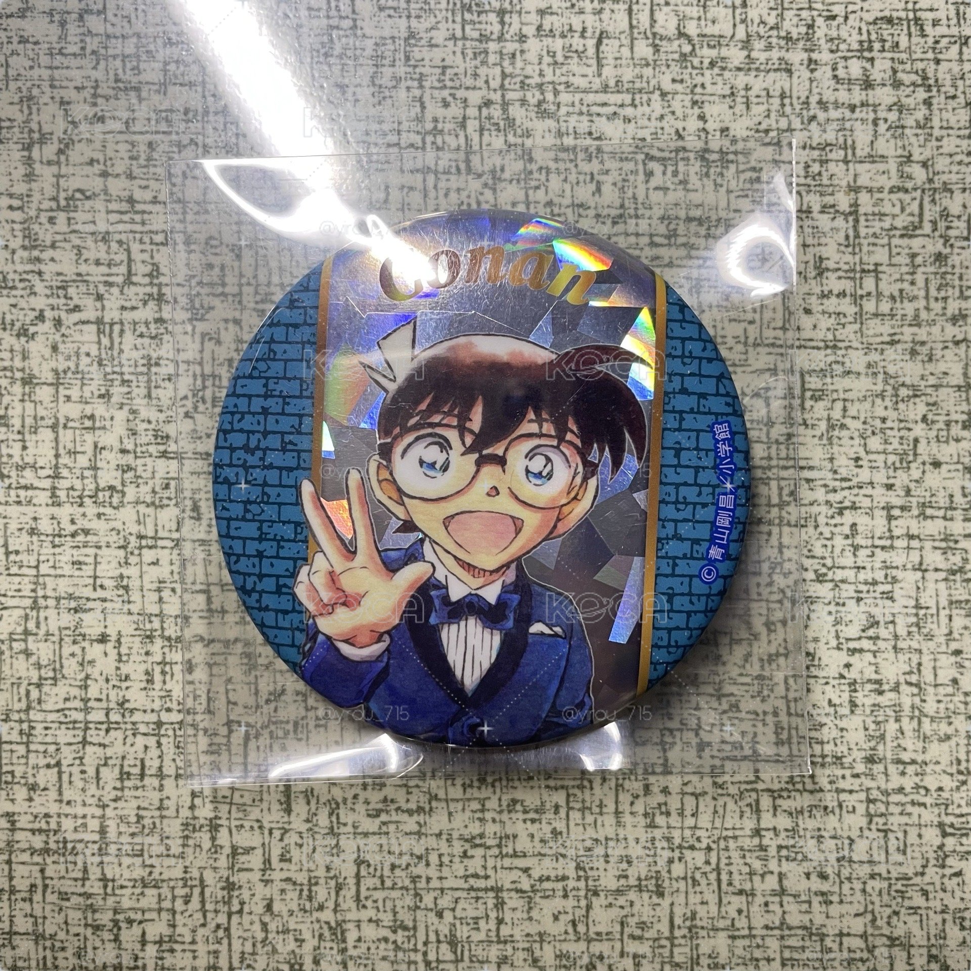 名偵探柯南 連載30週年紀念展 原畫系列徽章 江戶川柯南