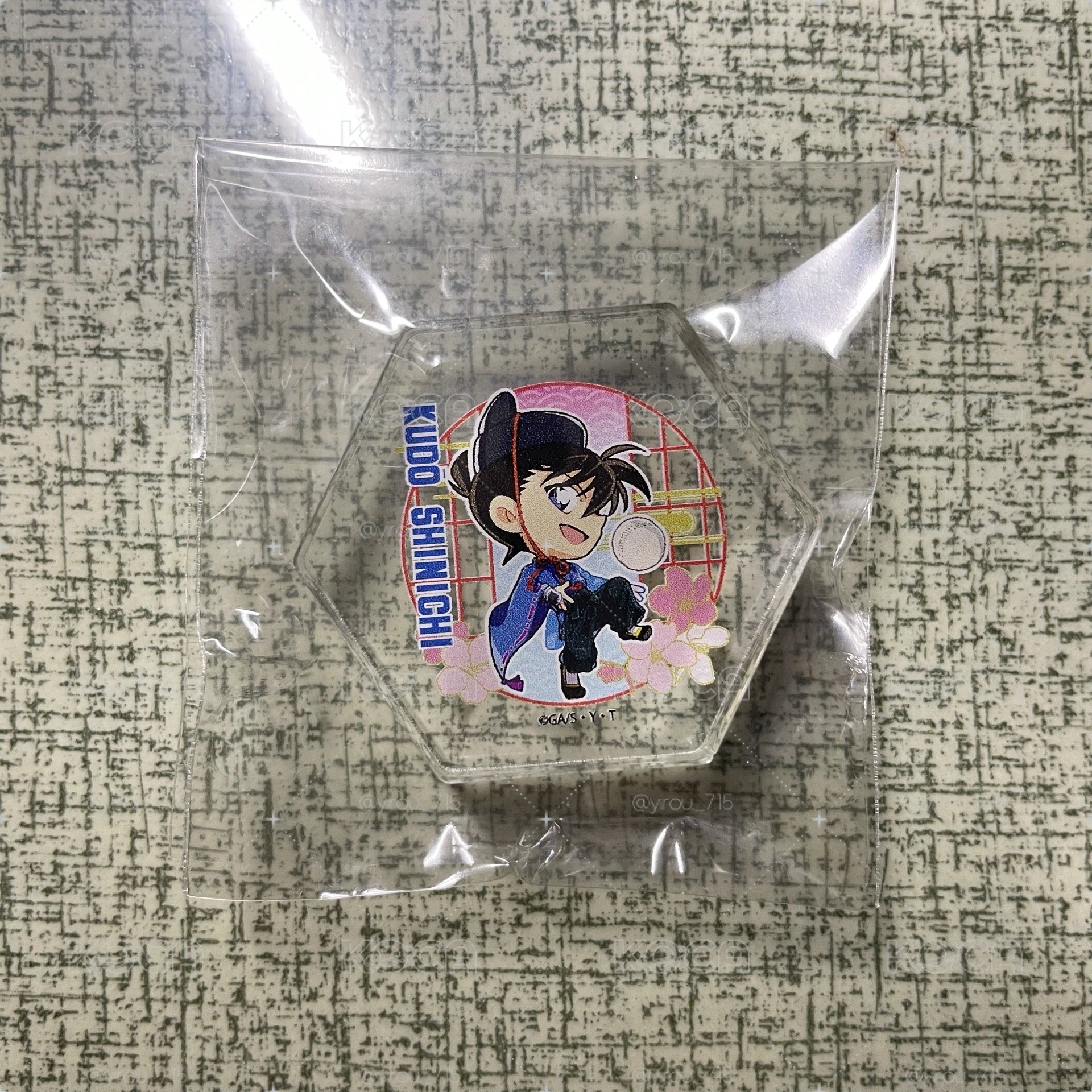 名偵探柯南 大阪城本陣 2025 壓克力小磚  戰國柄B 工藤新一