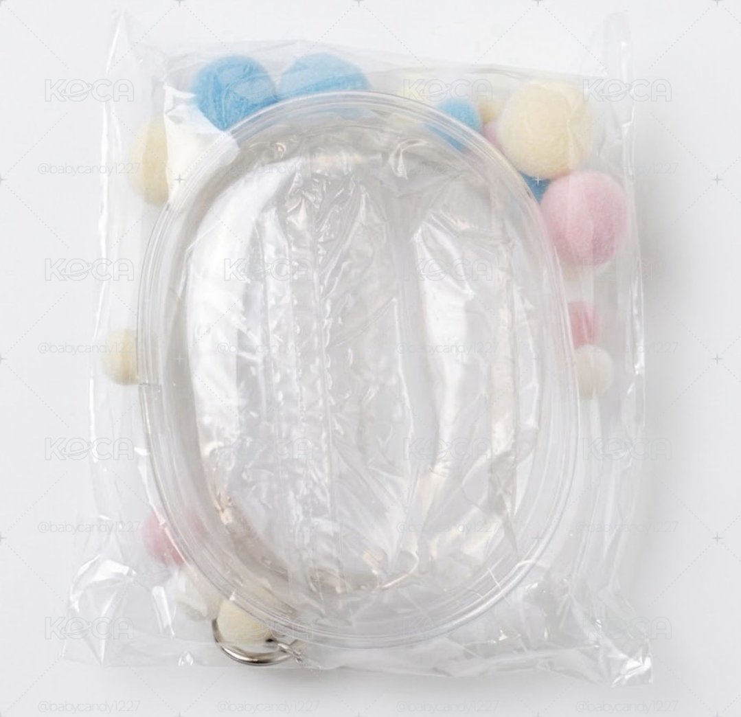 10cm 透明娃包（含毛球）