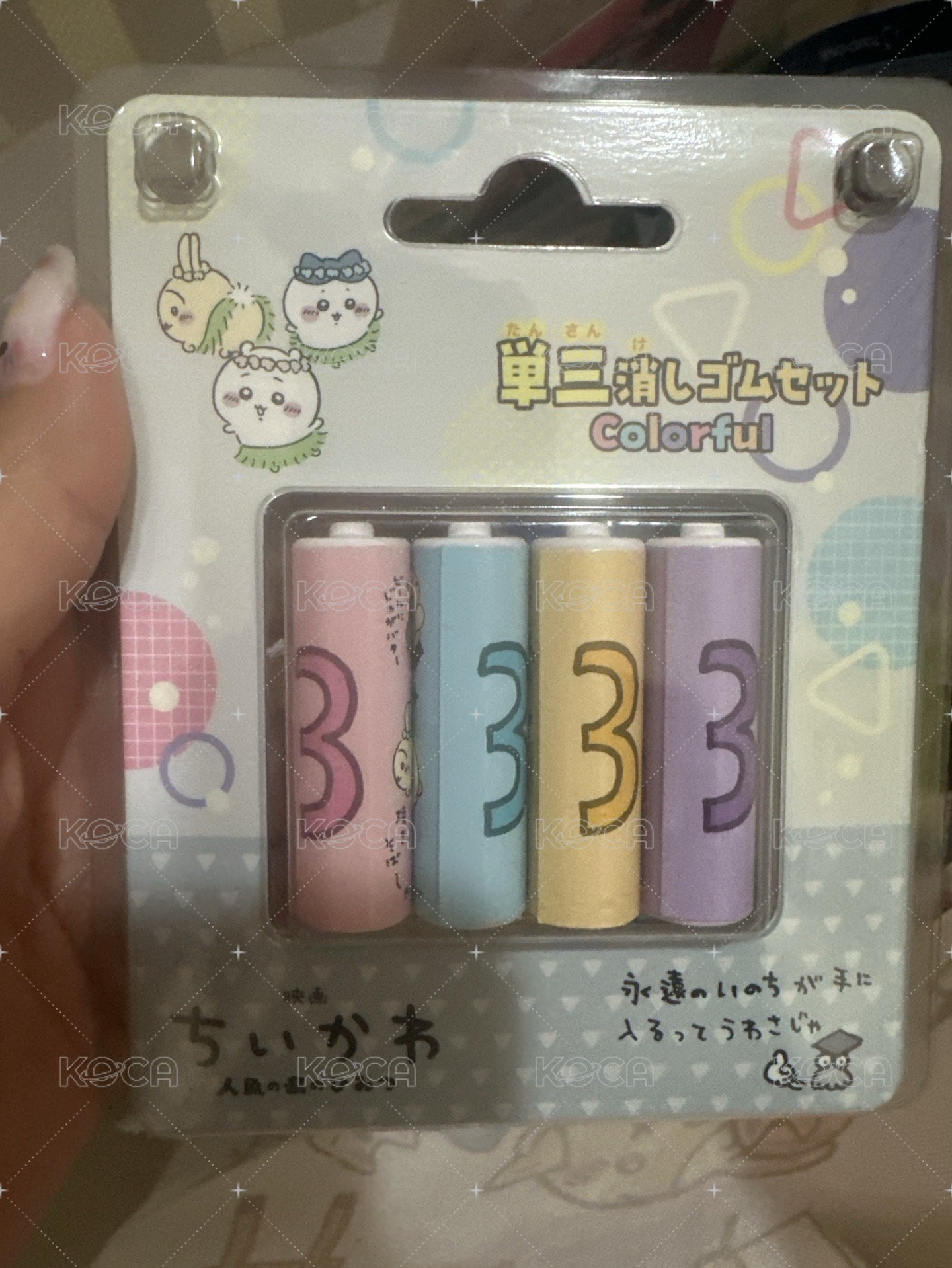 （彩）單3橡皮擦（小可愛版）