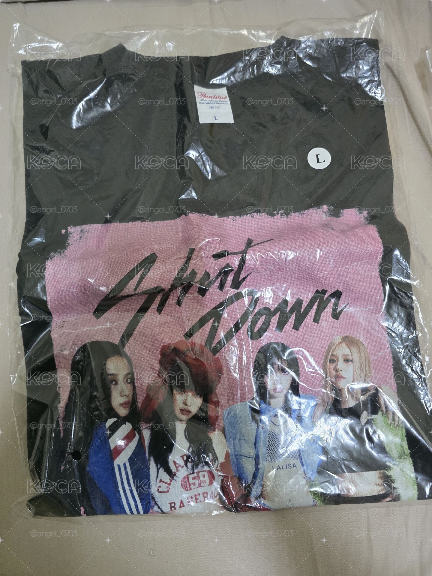 BLACKPINK 二巡 shut down短T