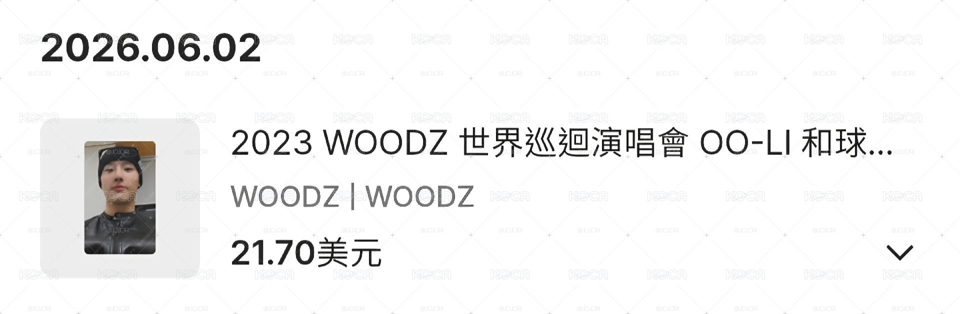 2023 World Tour [OO-LI] AND 周邊卡 MD JERSEY T-SHIRTS PHOTOCARD
