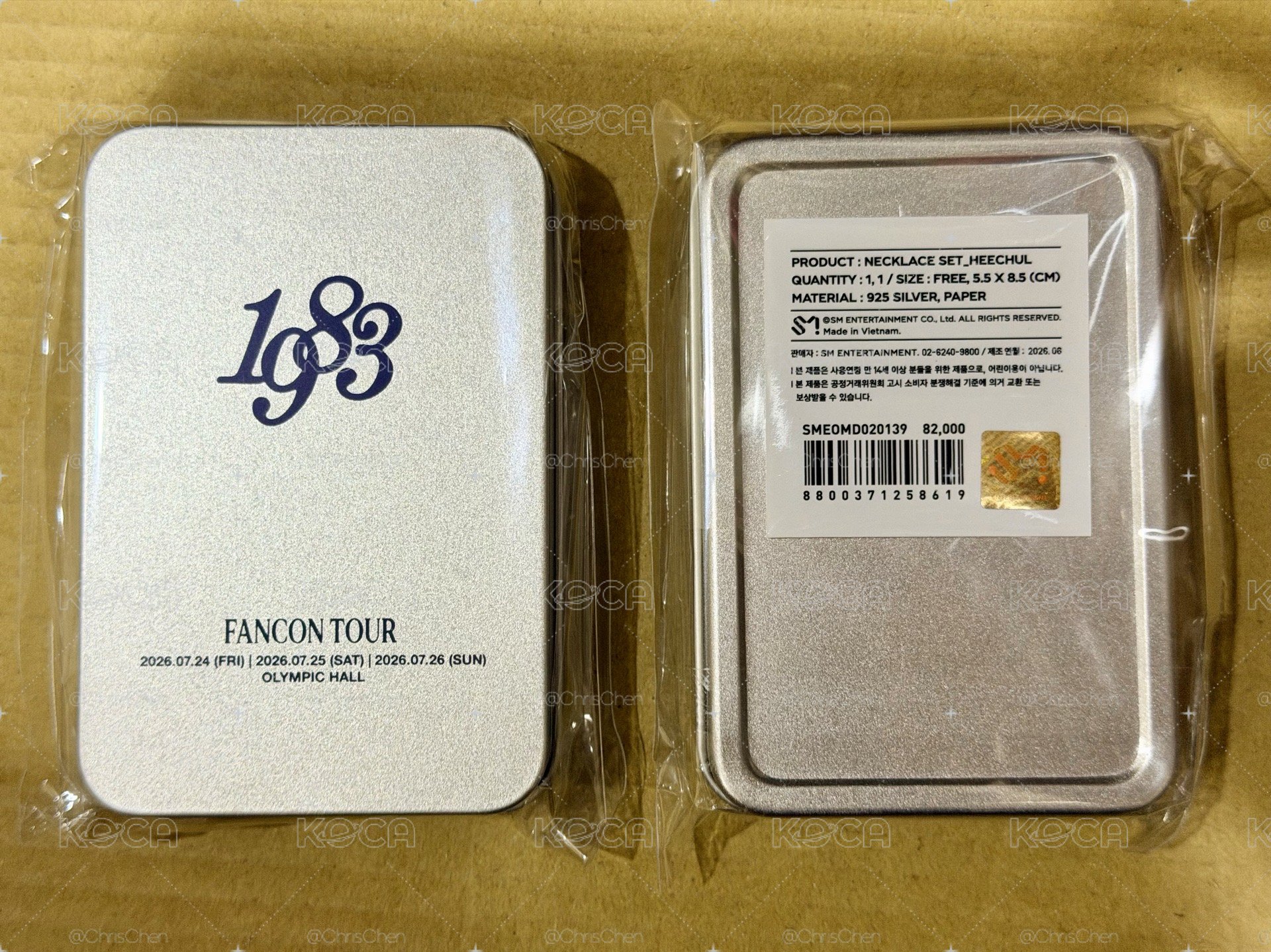 Super Junior SJ 83z 1983 韓國線下週邊 NECKLACE SET 希澈 利特