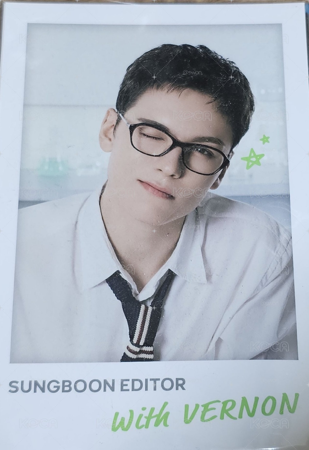 Vernon 化妝品代言 明信片組