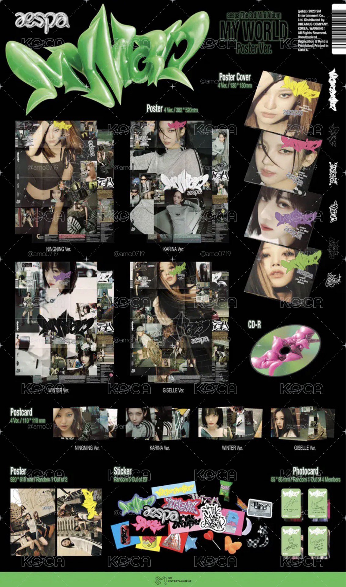 aespa The 3rd Mini Album Poster ver(karina封面）