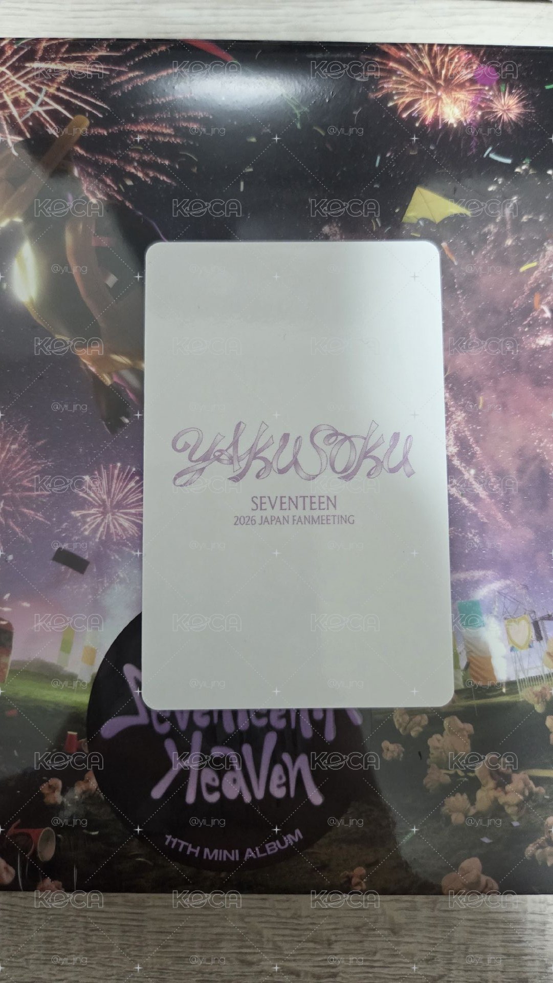 Seventeen Yakusoku Dino特典