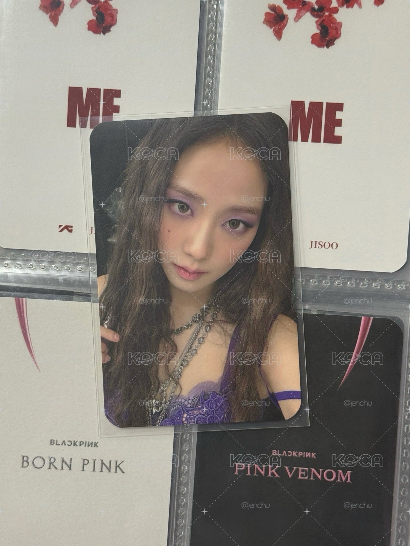 jisoo me紫衣打歌卡