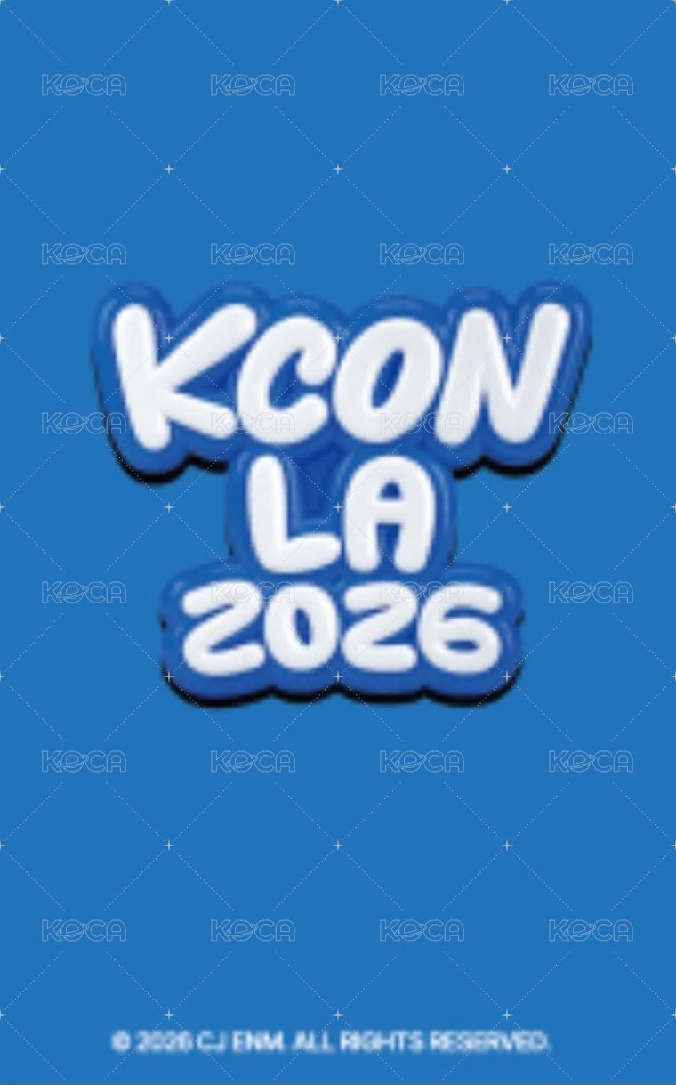26 KCON LA 線上 滿額卡  背面