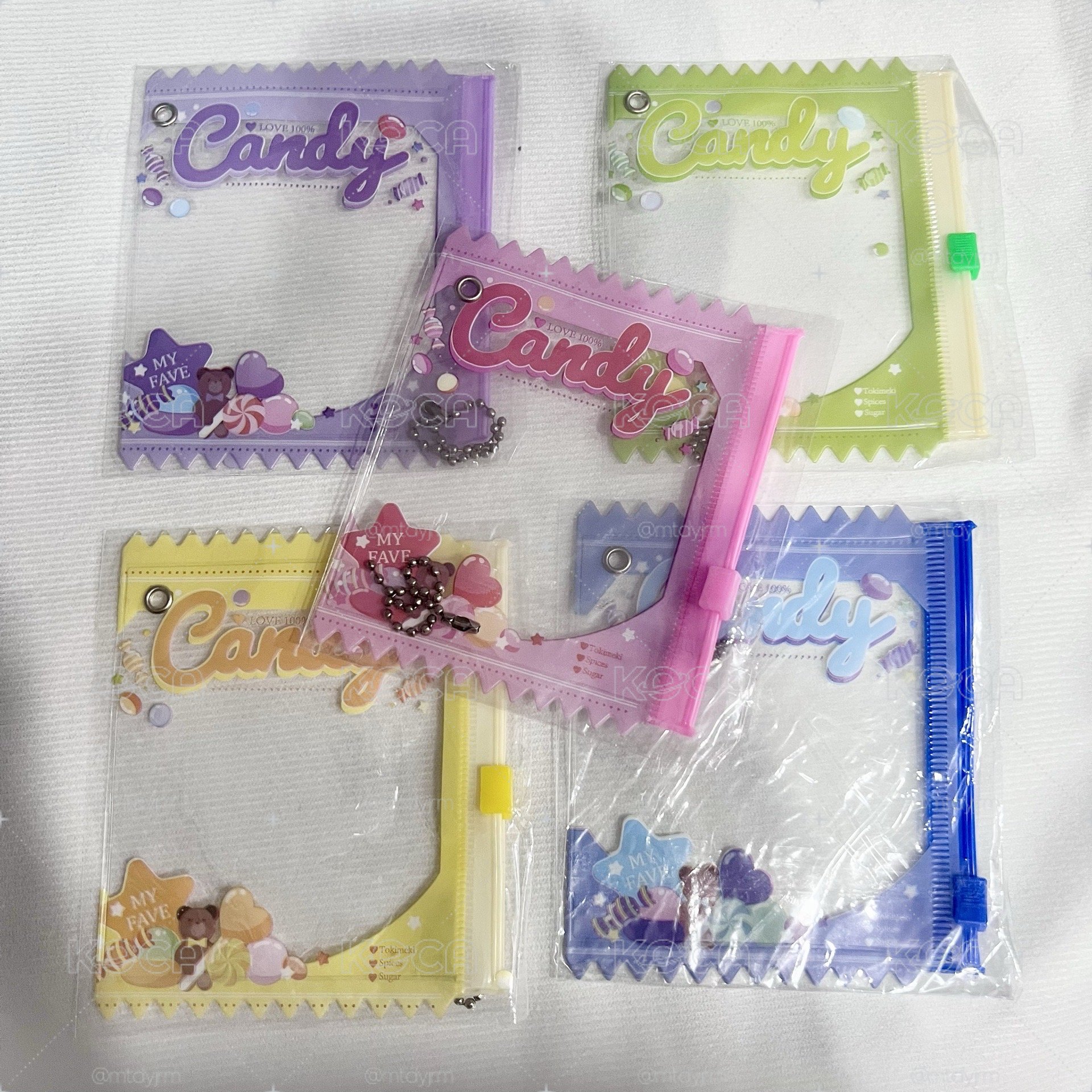 小卡包/娃包/徽章谷美糖果袋一組