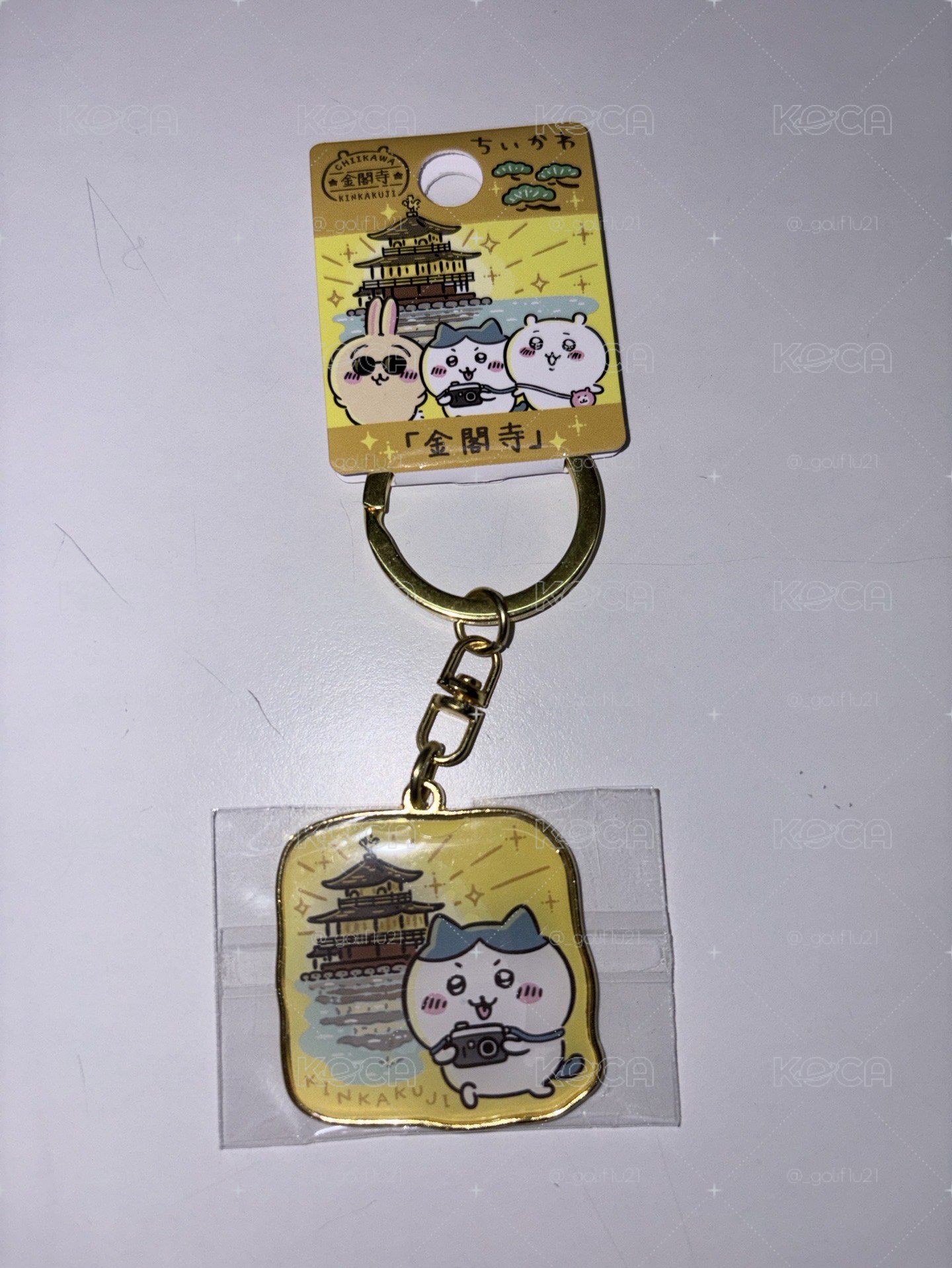 地區限定 吉伊卡哇鑰匙圈吊飾 金閣寺、忍者鐵牌