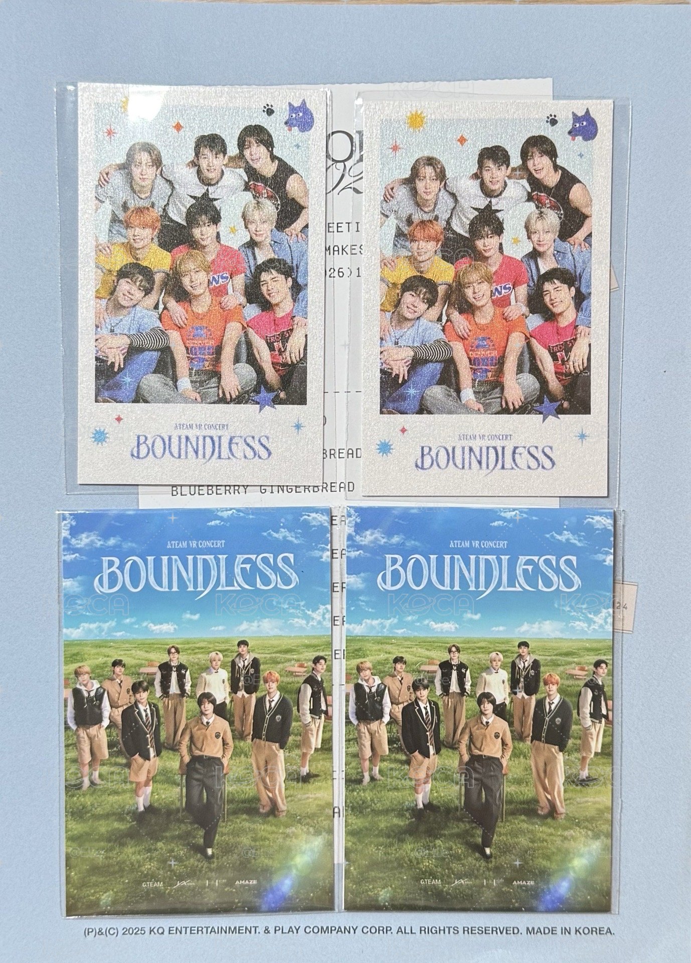 BOUNDLESS  VR 大禮包-鈕扣卡(K+FUMA+MAKI)、海報*2+明信片*2+團體特典+人生四格