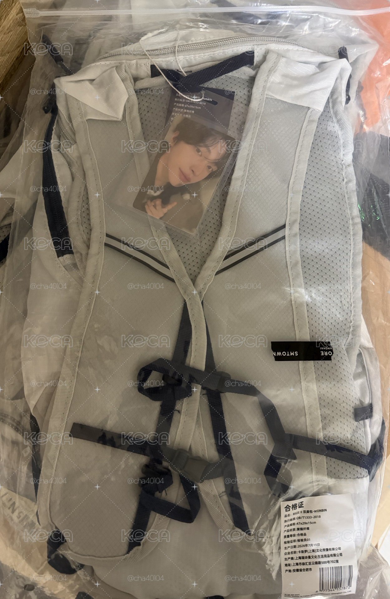全新✅［開立電子發票🧾］上海快閃雙肩包 彬（含卡） 