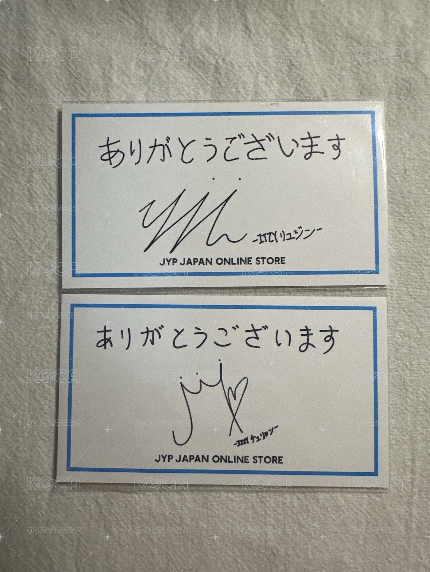 JYP JAPAN 滿額卡 感謝卡
