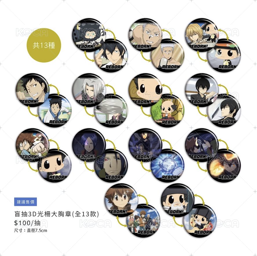 盲抽 3D光柵大胸章
