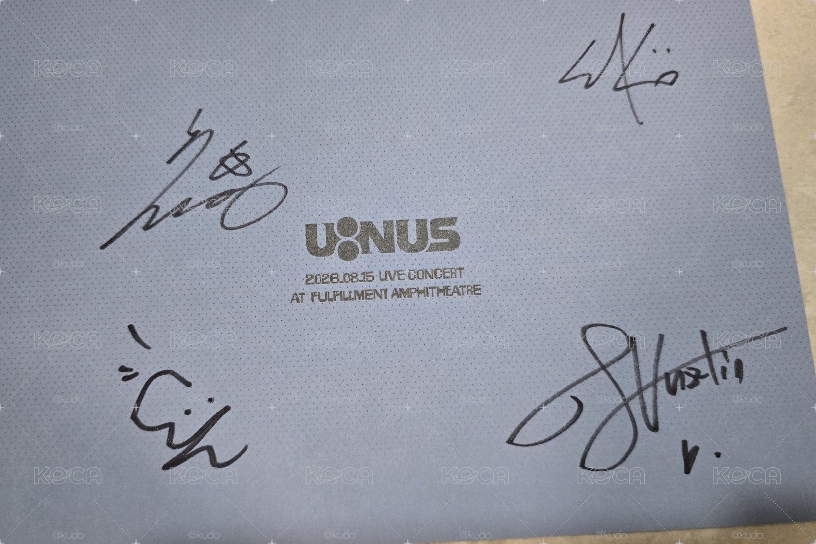 U:NUS 簽唱會 簽名酷卡