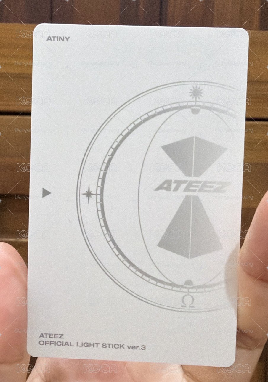 ATEEZ LIGHTINY 三代手燈 周邊卡