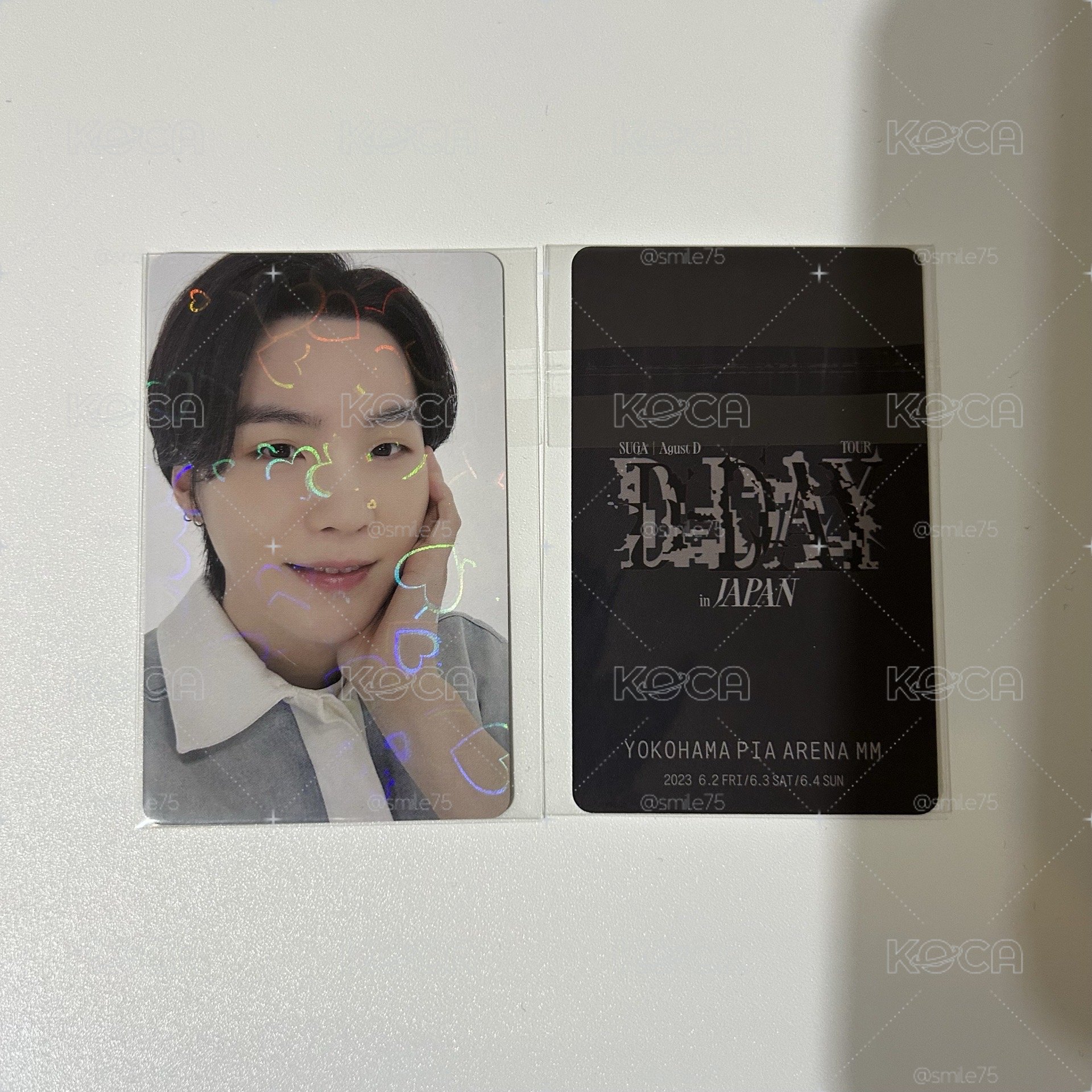 BTS 防彈少年團 SUGA 閔玧其 D-DAY 日咖 幸運卡 場限卡 愛心閃卡 特典