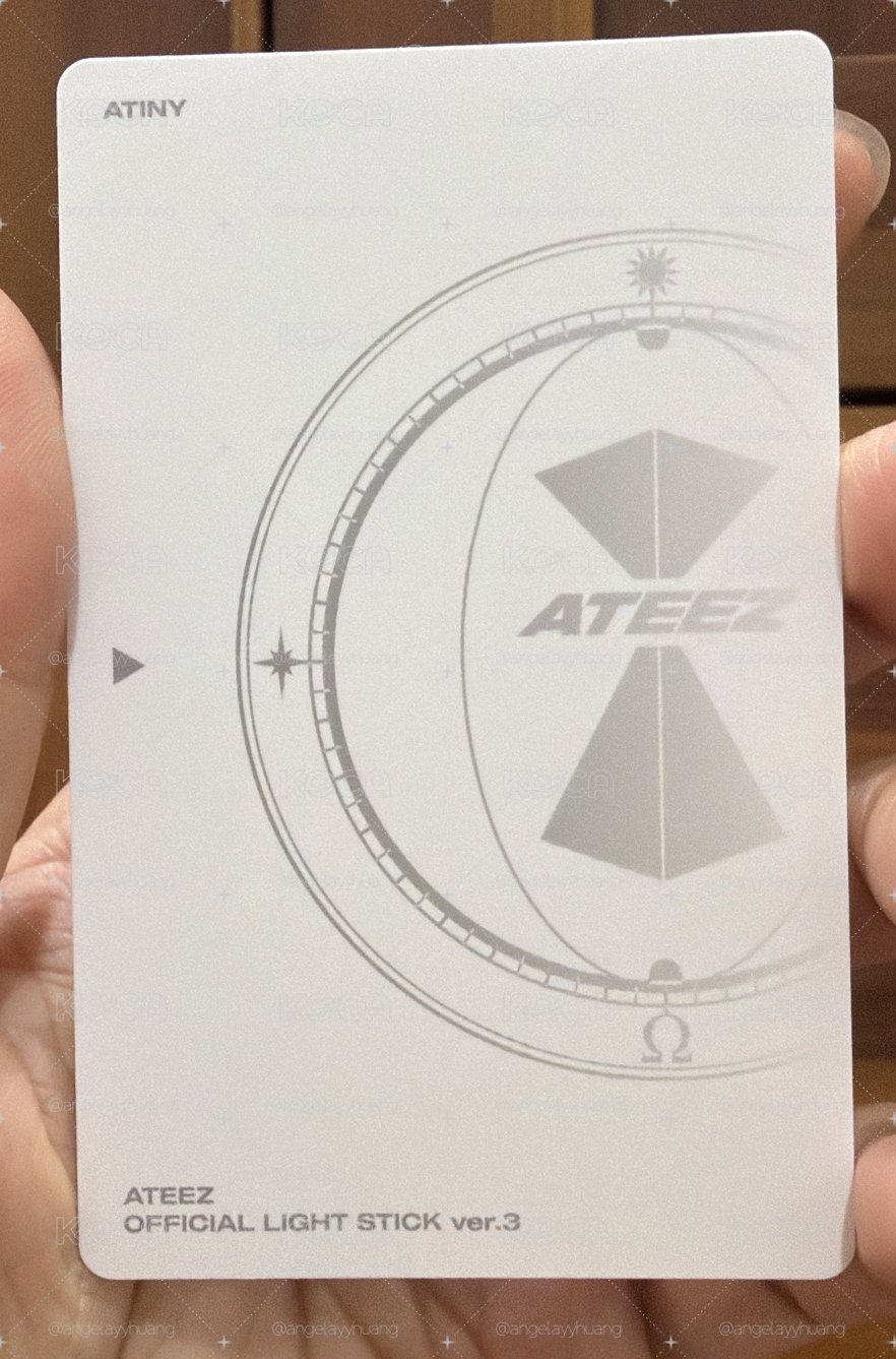 ATEEZ 三代手燈周邊卡 嘟嘴公主