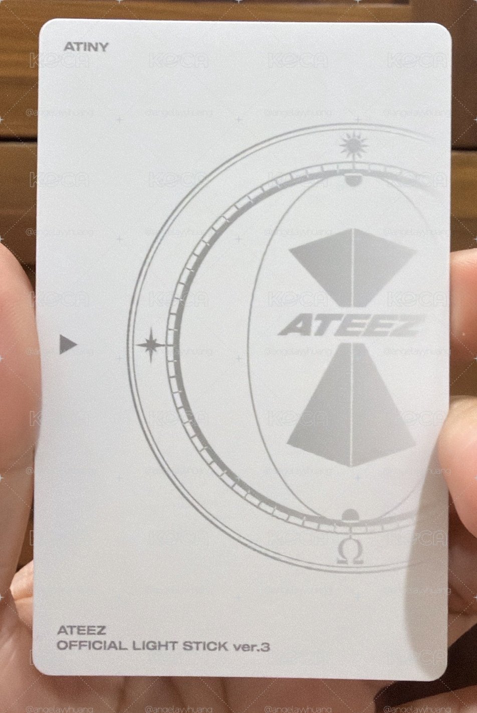 ATEEZ 三代手燈周邊卡 鍾浩