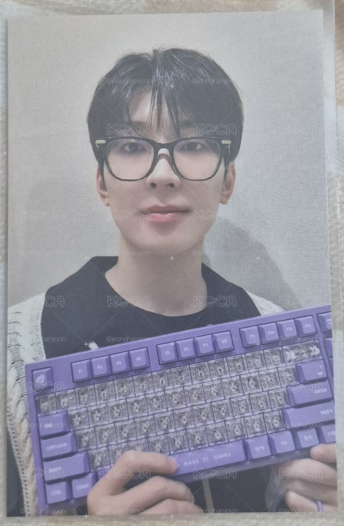 SEVENTEEN 圓佑 自製周邊 機械鍵盤