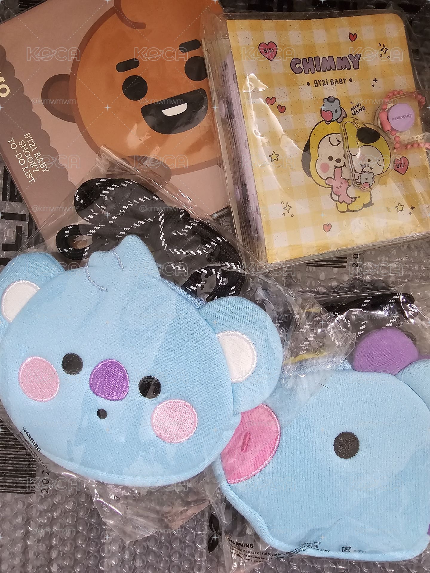 BT21 零錢包 KOYA MANG SHOOKY CHIMMY 便條紙 活頁本