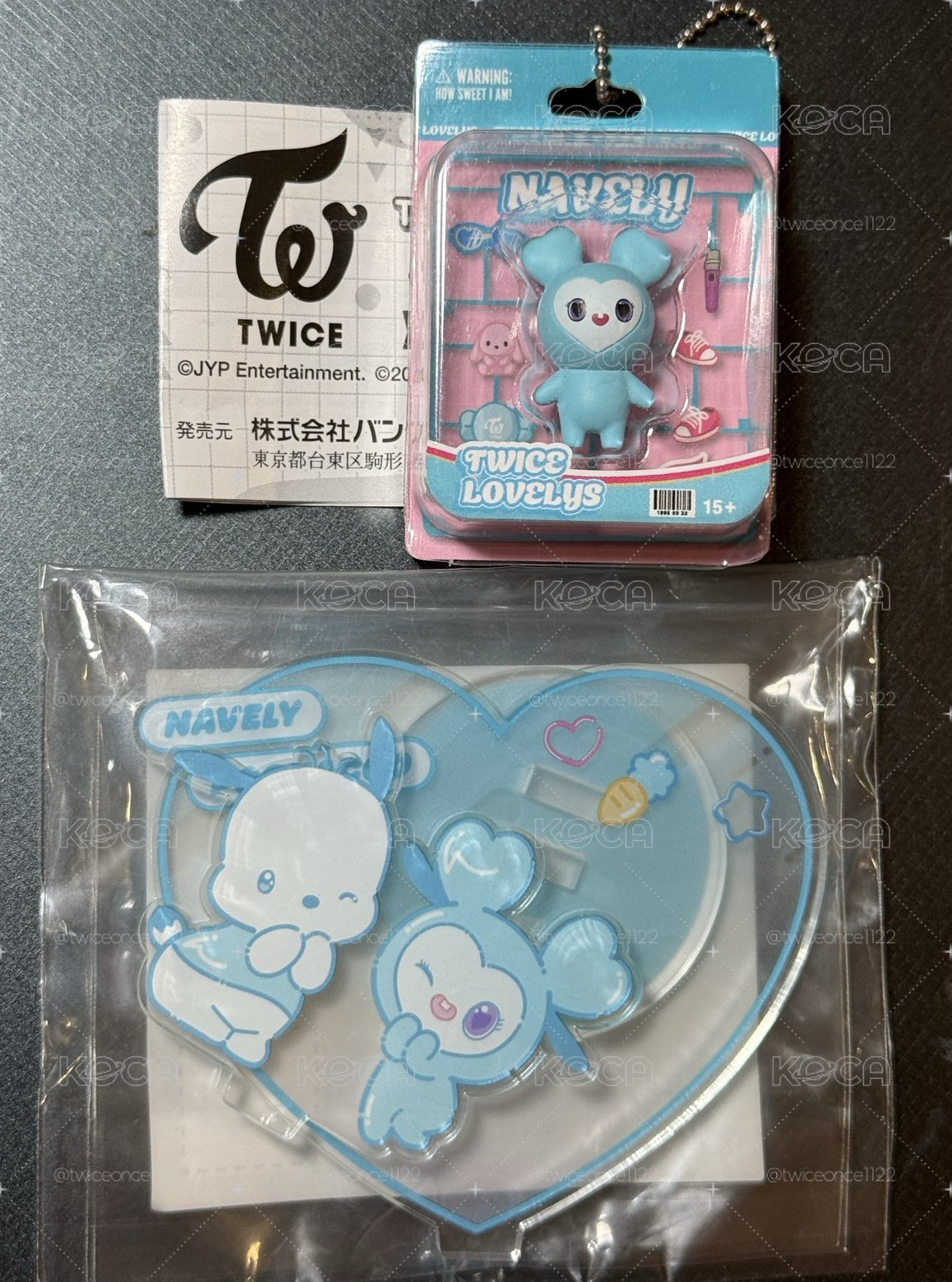 TWICE三麗鷗聯名娜璉立牌+模型扭蛋