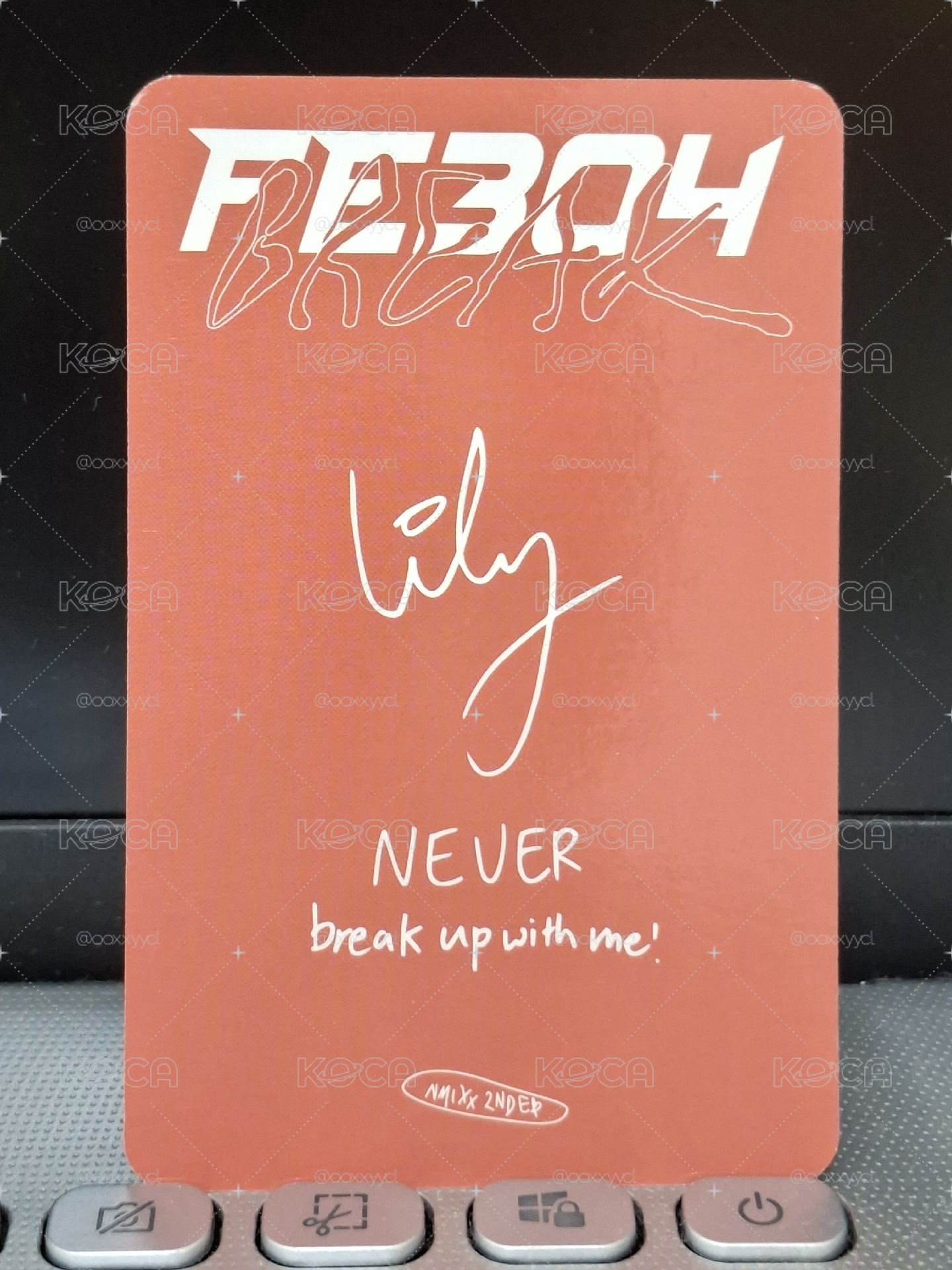 Fe304: BREAK 專卡莉 NEVER break up with me!