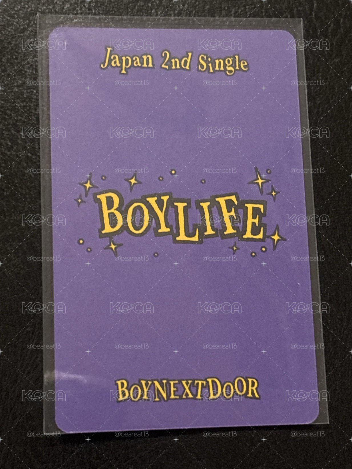 BOYLIFE 塔店 特典卡 李涵