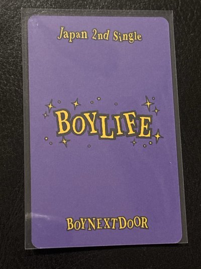 BOYLIFE 塔店 特典卡 李涵