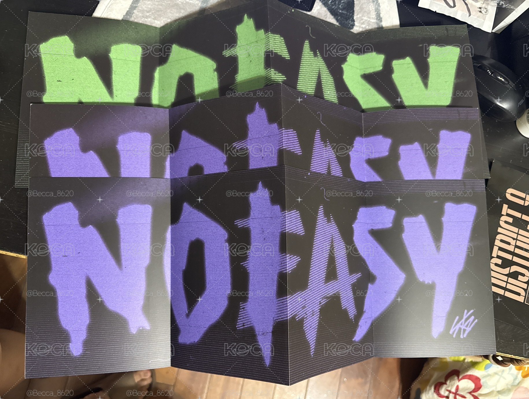 NOEASY 摺疊海報「 燦彬+旻寅+辰菲」
